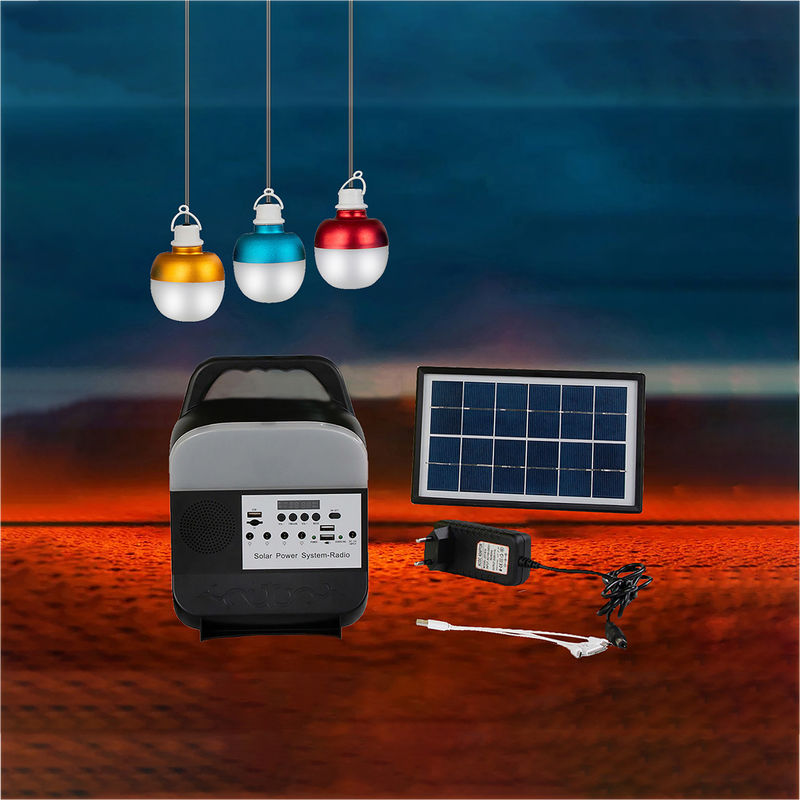 Pannello principale ricaricabile solare di energia solare della lampada di emergenza della lampadina con l'insieme dell'interno della lampadina delle luci solari della lampadina