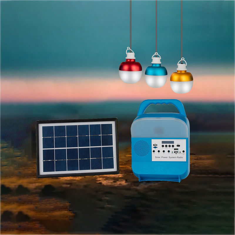 Pannello principale ricaricabile solare di energia solare della lampada di emergenza della lampadina con l'insieme dell'interno della lampadina delle luci solari della lampadina