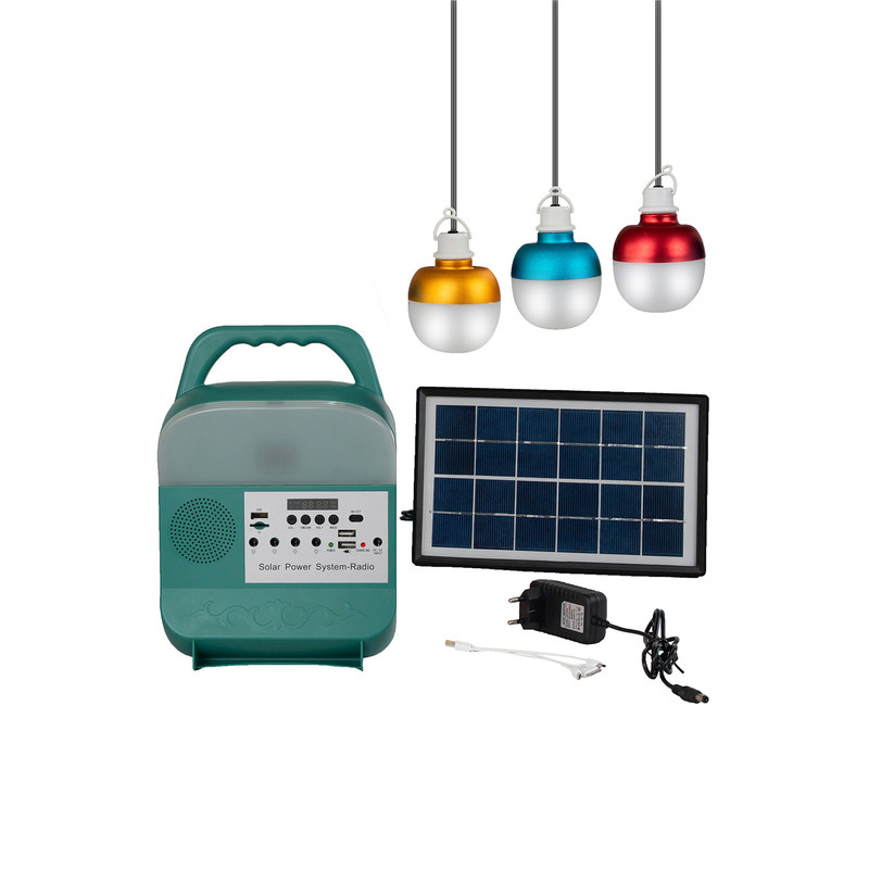 mini sistema di illuminazione del pannello solare del sistema 3W 6V di energia solare di CC delle luci 50000H 3
