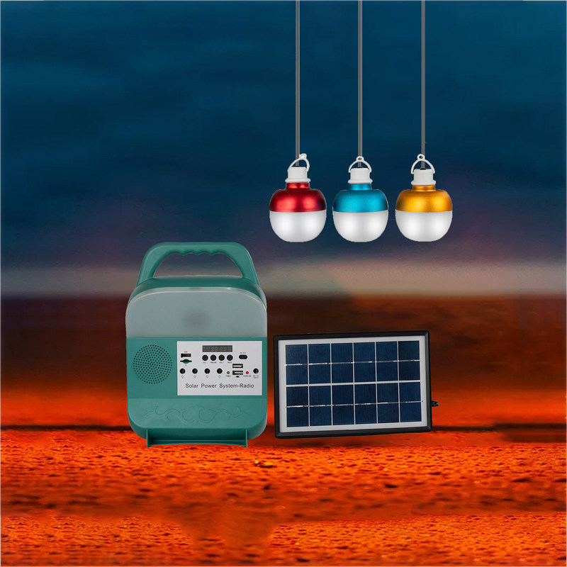 mini sistema di illuminazione del pannello solare del sistema 3W 6V di energia solare di CC delle luci 50000H 3