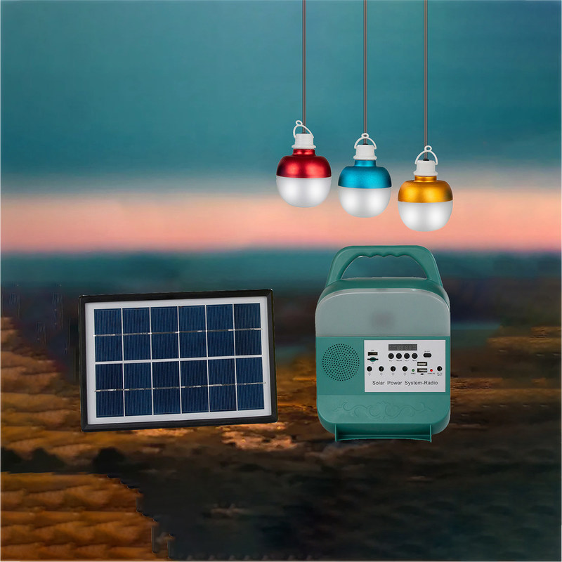 mini sistema di illuminazione del pannello solare del sistema 3W 6V di energia solare di CC delle luci 50000H 3