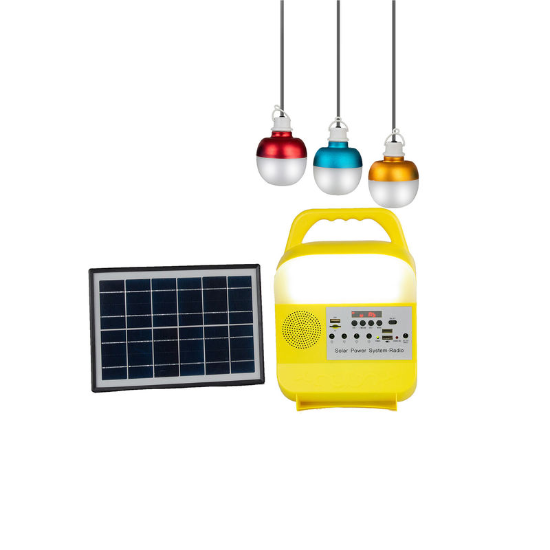 luci di emergenza solari di 5W 6V 3PCS per le aree della scarsità di potere