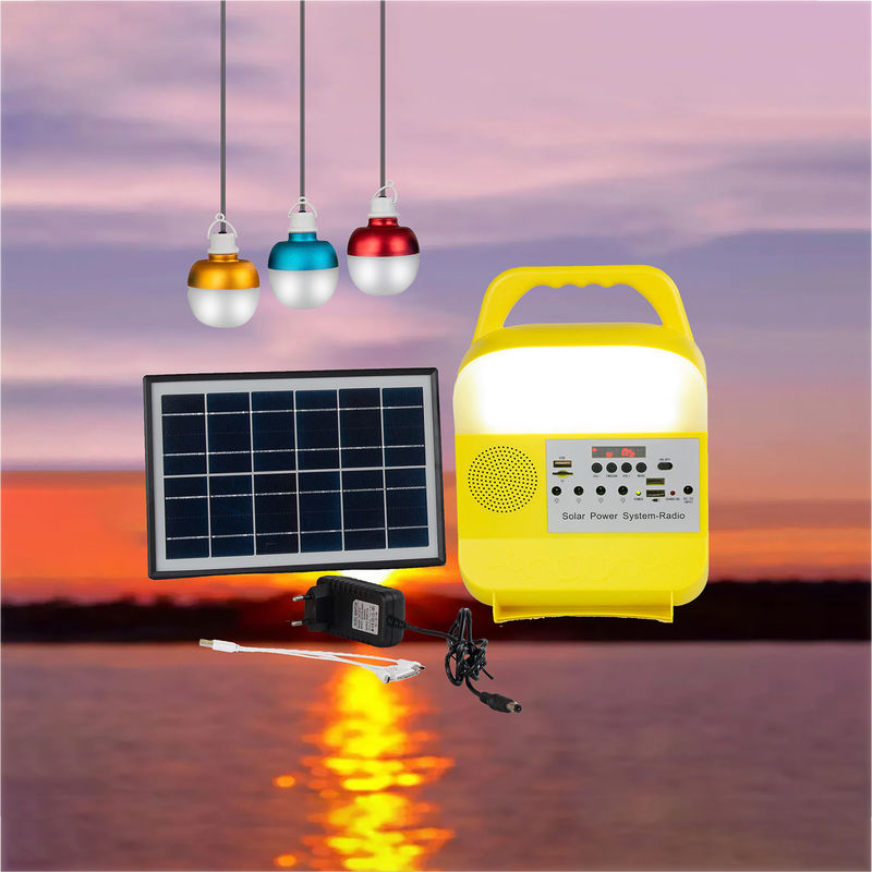 luci di emergenza solari di 5W 6V 3PCS per le aree della scarsità di potere