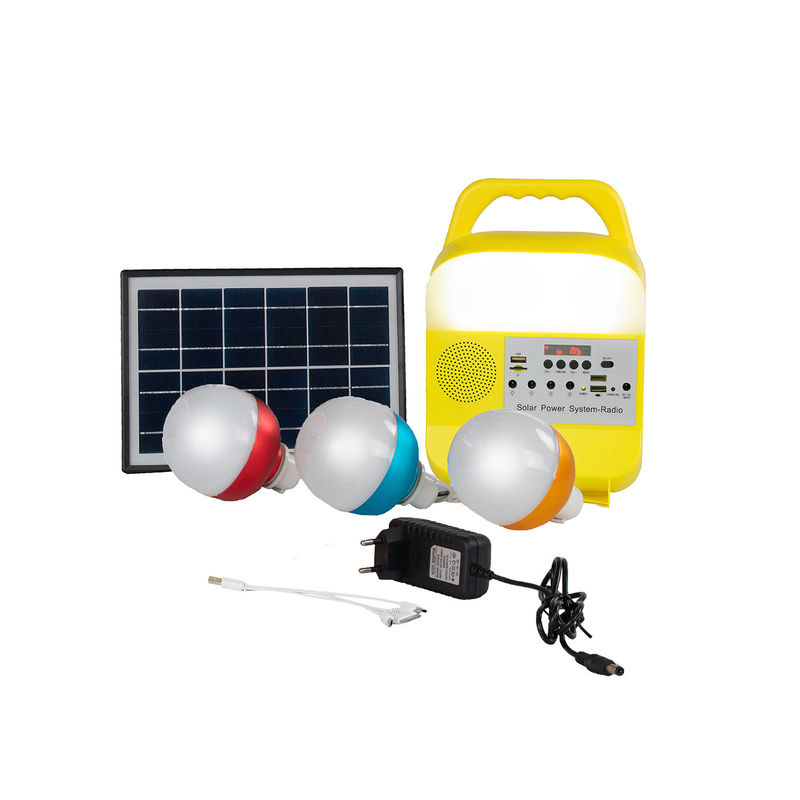 luci di emergenza solari di 5W 6V 3PCS per le aree della scarsità di potere