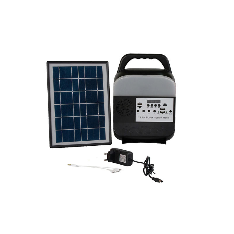 Luci leggenti variopinte domestiche solari portatili del sistema di illuminazione di 6 volt con il pannello solare