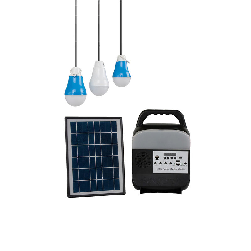 Luci leggenti variopinte domestiche solari portatili del sistema di illuminazione di 6 volt con il pannello solare