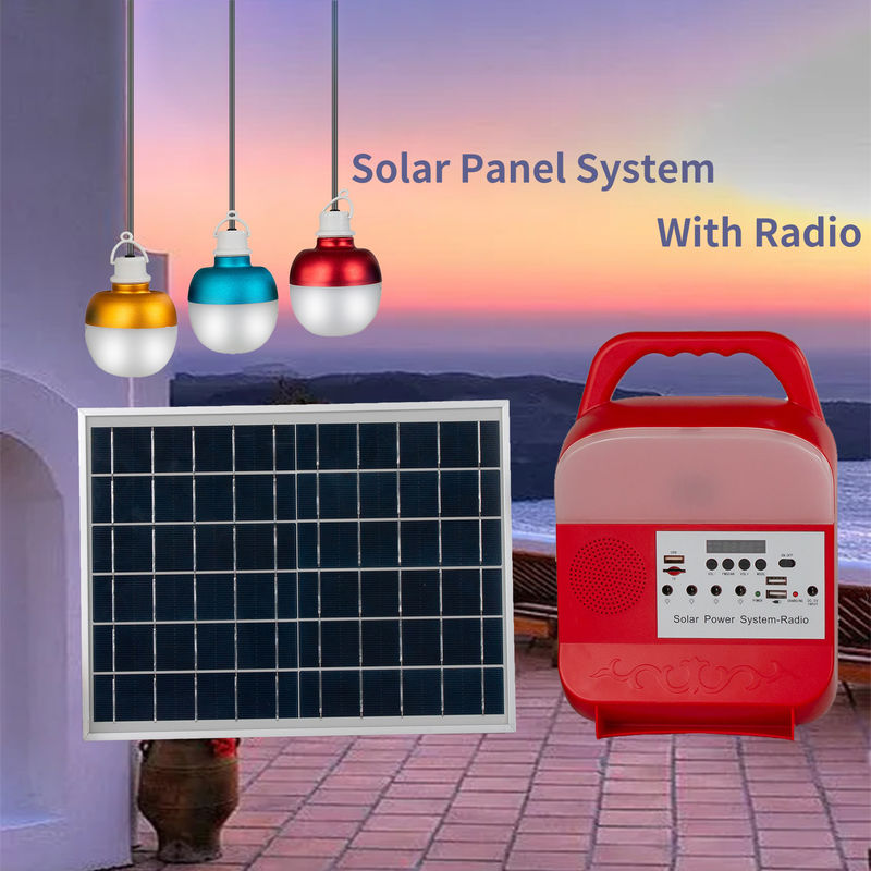 Luce di pannello solare del sistema solare IP65 della lampadina della batteria ricaricabile 9W LED 3 per la casa
