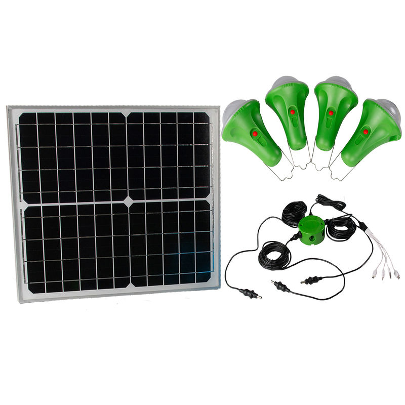 Luce solare portatile residenziale 8000mah Batterie di luce pannello solare luce 4lampi SRE-99G-4