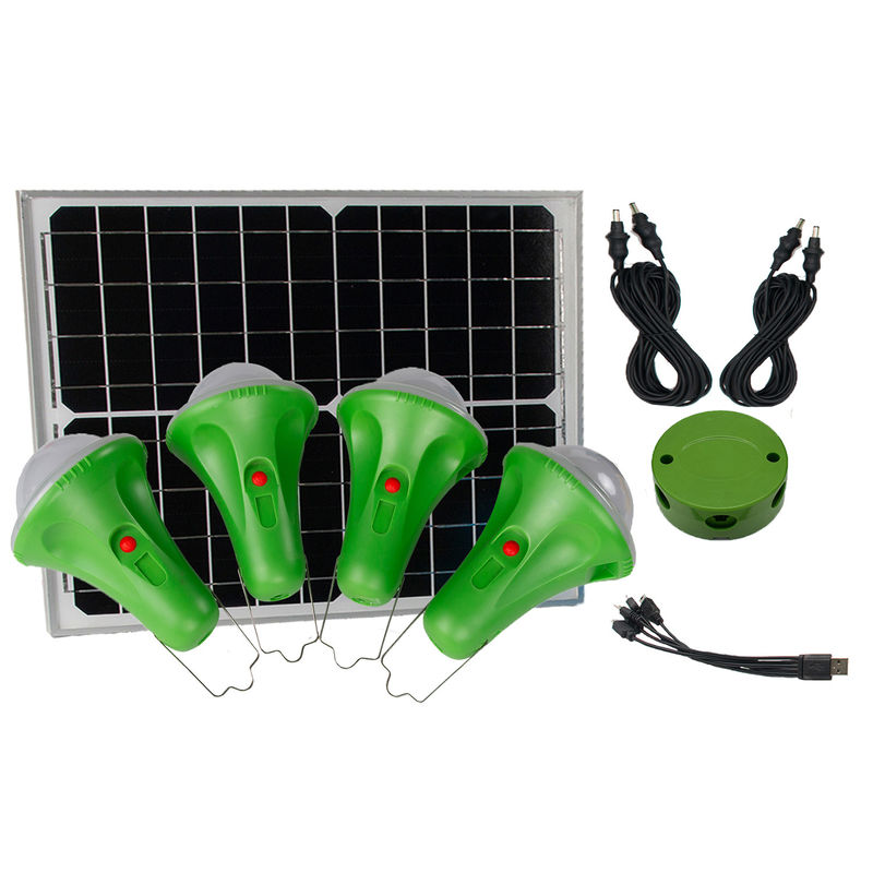 6-35 ore di lampadine solari portatili di 4pcs*3W per le aree della scarsità di potere