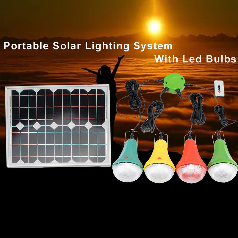CE ROHS 11-30Hrs 4PCS Lampada al litio Sistema solare per l'illuminazione domestica Prezzo