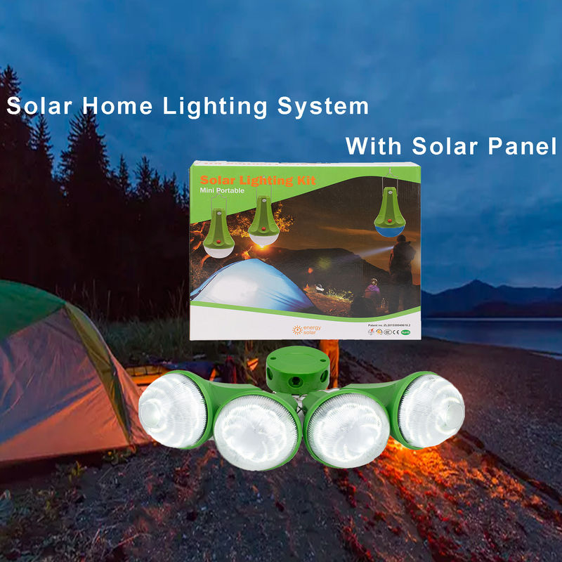 20W 5V mono pannello 52SMD LED lampadine solari portatili con batteria sul sistema solare di rete