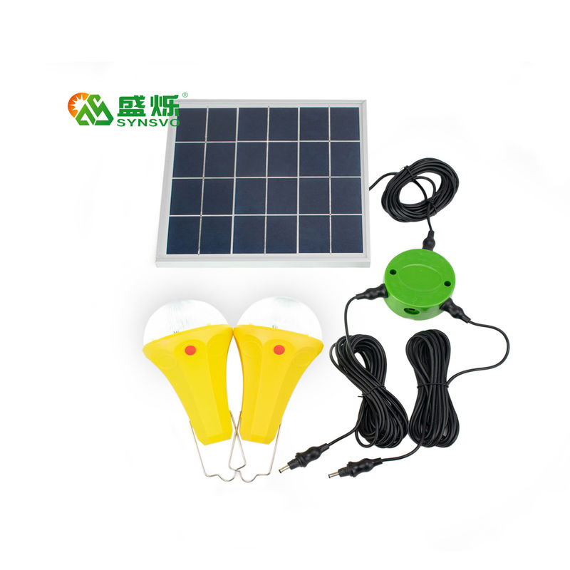 Corredi leggeri solari della lampadina del CE ROHS 10W 5V 2pcs*3W con il mono pannello solare