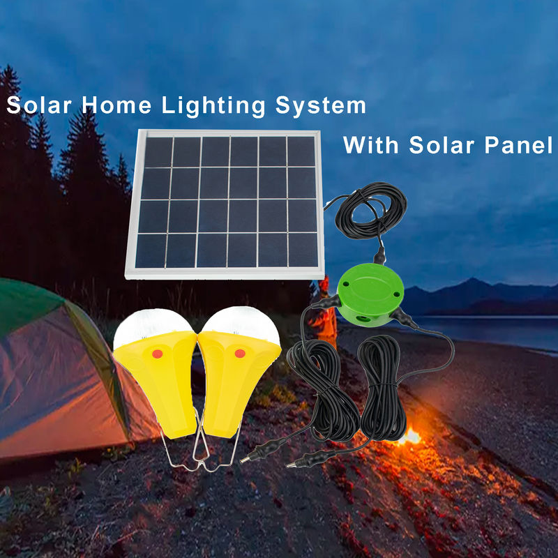 Pannello principale ricaricabile solare di energia solare della lampada di emergenza della lampadina con l'insieme dell'interno della lampadina delle luci solari della lampadina