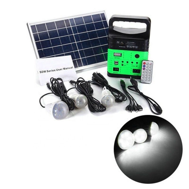corredi d'accensione solari dell'interno del sistema energetico del pannello solare di 7500mah 10W 6V con la radio del MP3 FM