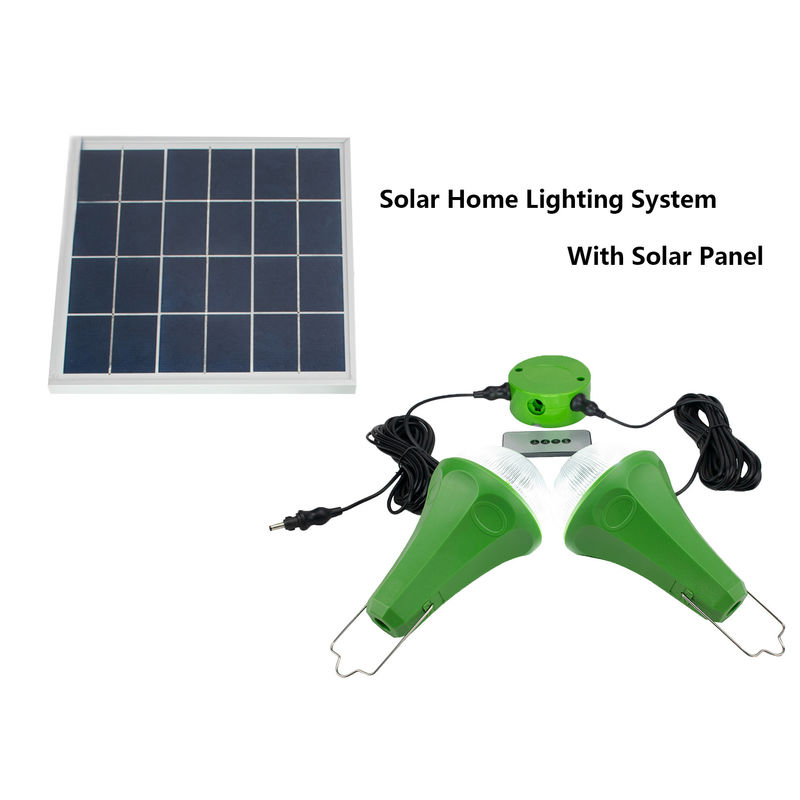 lampadine solari portatili 2pcs*3W per il sistema di illuminazione di campeggio all'aperto domestico