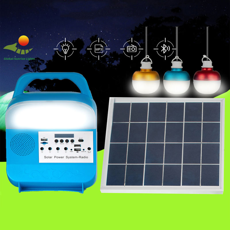 Sistema di illuminazione all'aperto solare del portatile delle lampadine di 3PCS LED per lettura domestica