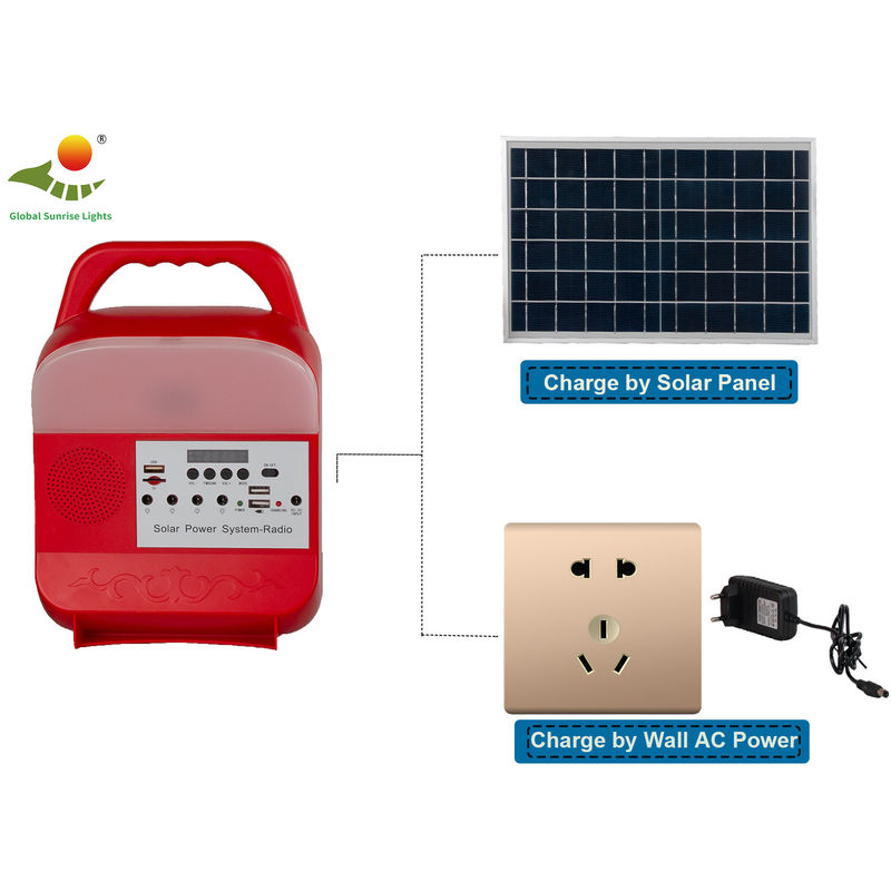 Sistema di illuminazione domestico alimentato solare dell'OEM con la batteria SRE-689 di colore 8000mAh