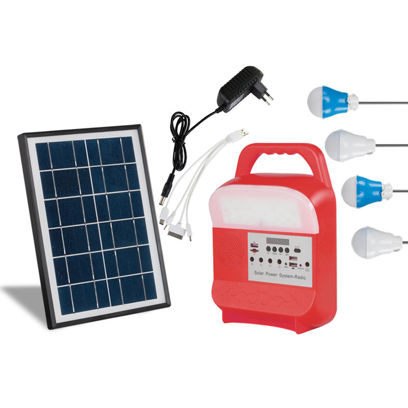 sistema di illuminazione solare portatile del generatore di 6000Mah 5kw Kit Handed Type