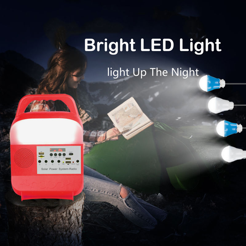 sistema di illuminazione solare portatile del generatore di 6000Mah 5kw Kit Handed Type