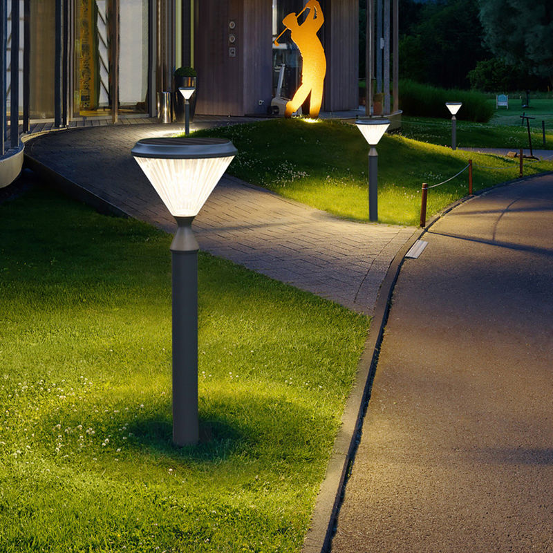 Decorazione solare impermeabile di alluminio di via della colonna della posta della luce 50000H del giardino della parete 3.2V