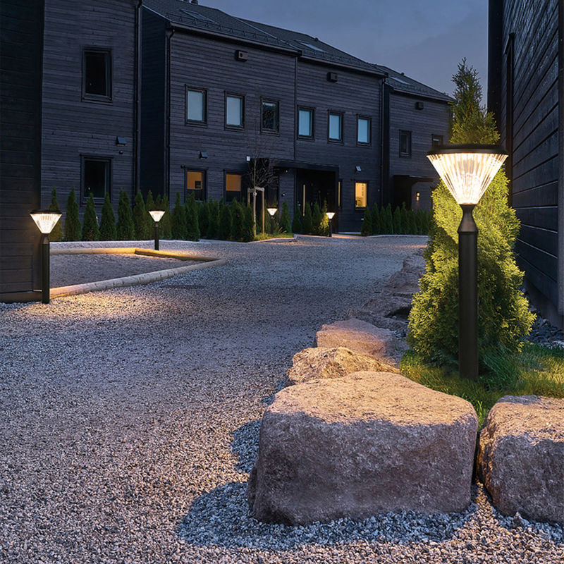 Decorazione solare impermeabile di alluminio di via della colonna della posta della luce 50000H del giardino della parete 3.2V