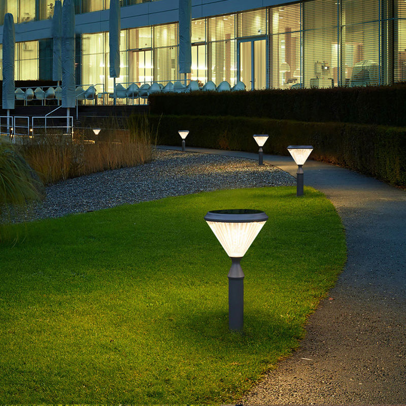 Decorazione solare impermeabile di alluminio di via della colonna della posta della luce 50000H del giardino della parete 3.2V