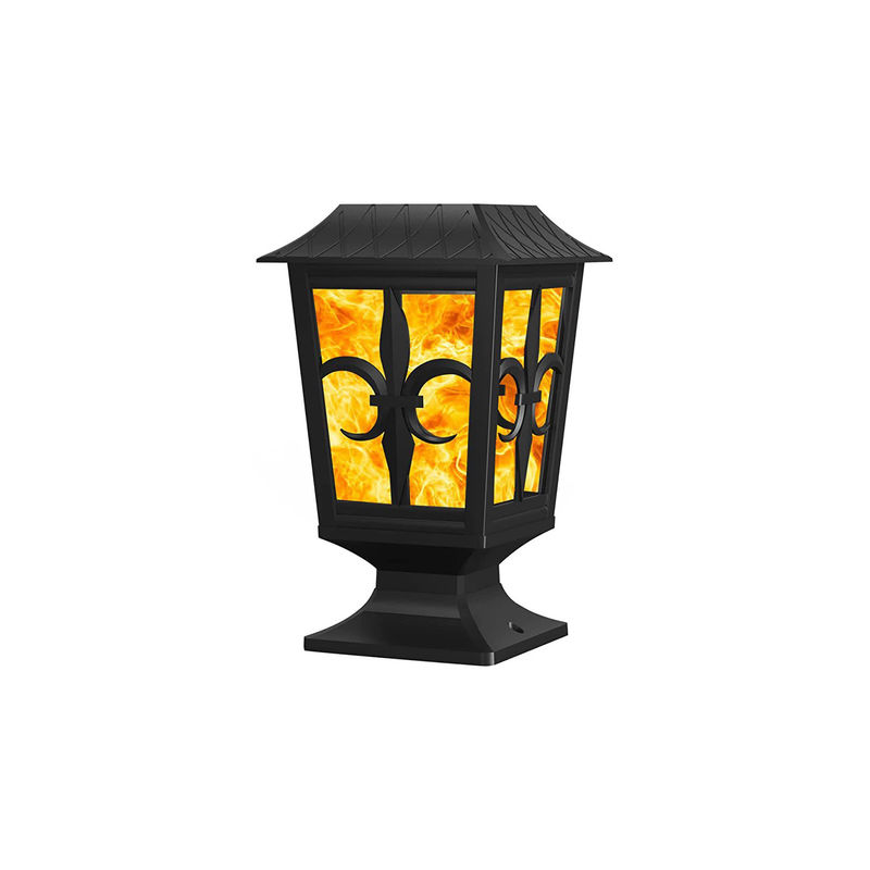 La parete solare all'aperto del IP 65 accende la lampada da parete impermeabile del giardino LED della fiamma del fuoco 3.2V