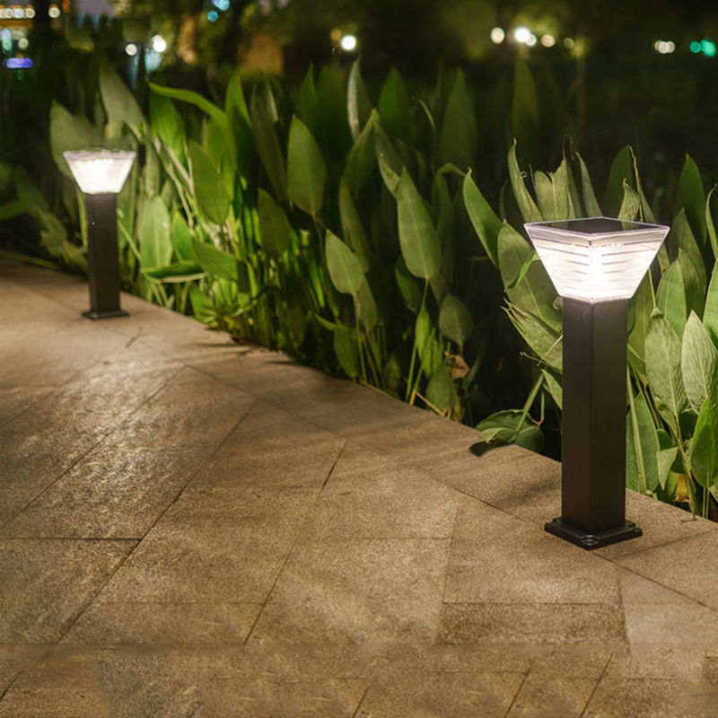 Illuminazione solare del prato inglese della bitta LED della decorazione del paesaggio della luce del giardino del minimalista 7W LED