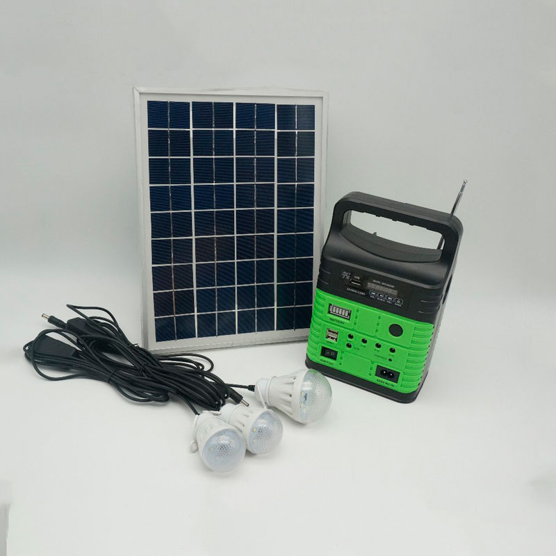 radio portatile MP3 Mini Outdoor Camping del sistema Kit With Built In FM di energia solare 7500mah