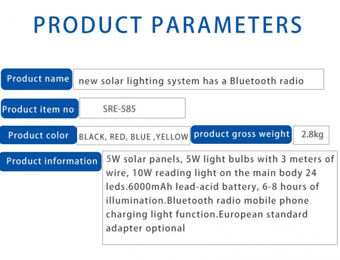 Nuova luce di lampadina leggera ricaricabile solare multifunzionale di emergenza dell'interruzione elettrica della famiglia della luce LED della stalla del mercato di notte