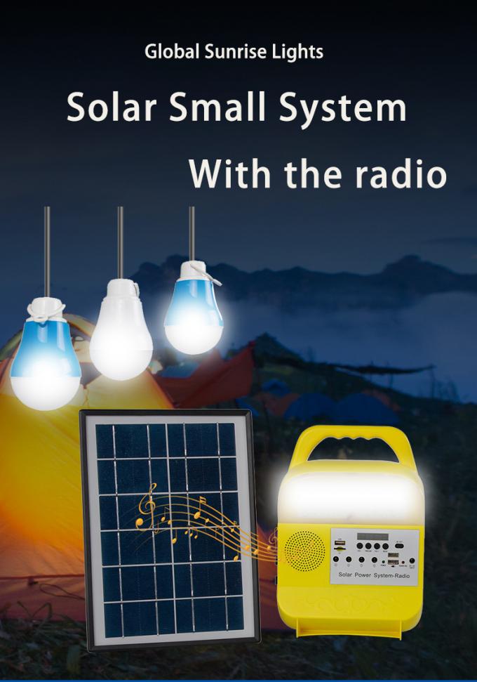 Corredo e sistema solare d'accensione solari all'aperto portatili con la radio di FM, l'altoparlante di Bluetooth e la radio