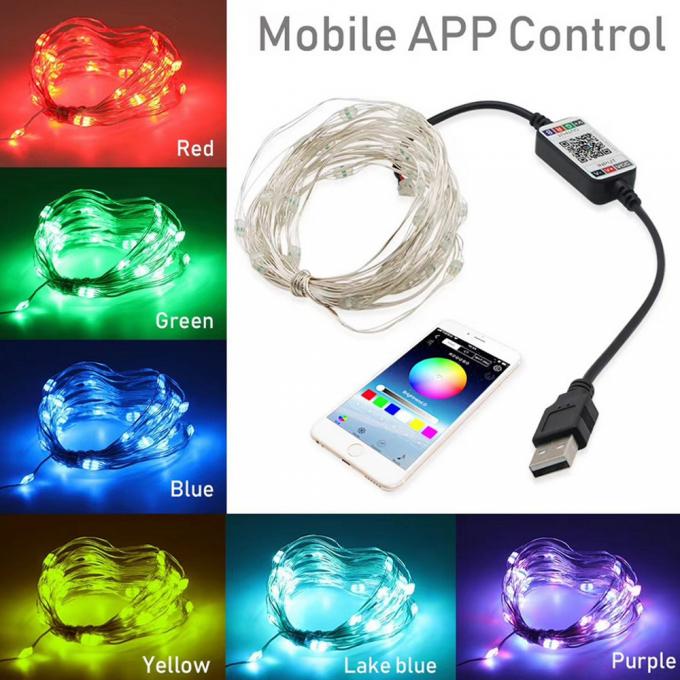 Lampada impermeabile all'aperto di USB della nuova del LED lampada del rame con la vendita all'ingrosso decorativa della corda della lampada di colore di bassa tensione