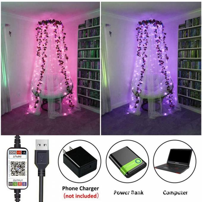 Lampada impermeabile all'aperto di USB della nuova del LED lampada del rame con la vendita all'ingrosso decorativa della corda della lampada di colore di bassa tensione