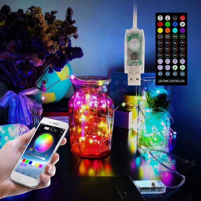 Controllo Halloween di Smart Bluetooth APP delle luci della corda della decorazione LED dell'albero di Natale