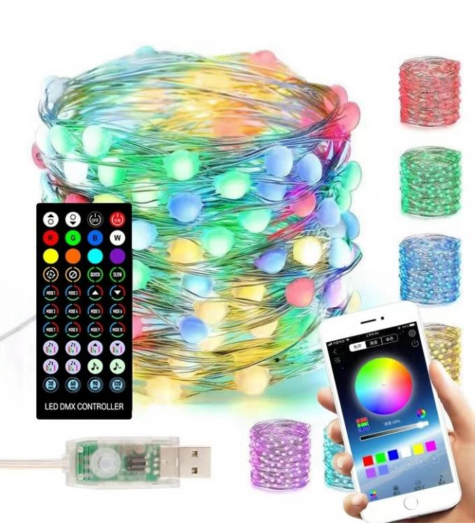Controllo Halloween di Smart Bluetooth APP delle luci della corda della decorazione LED dell'albero di Natale