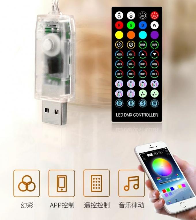 Controllo Halloween di Smart Bluetooth APP delle luci della corda della decorazione LED dell'albero di Natale