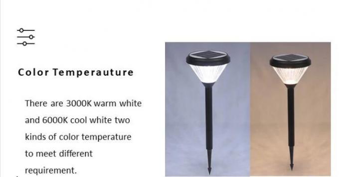 Decorazione di vendita calda Luci solari a led per esterni impermeabili Luci da giardino con faretti per prato 4