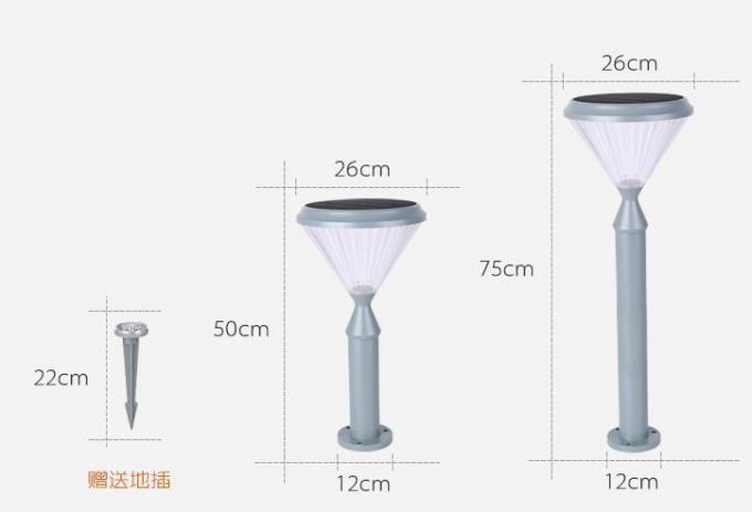 luce alimentata solare del parco del giardino del paesaggio 3W con Palo