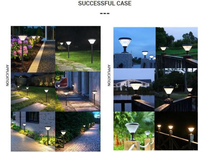 Lampada impermeabile della colonna della decorazione LED Soalr della luce della colonna della luce solare del giardino