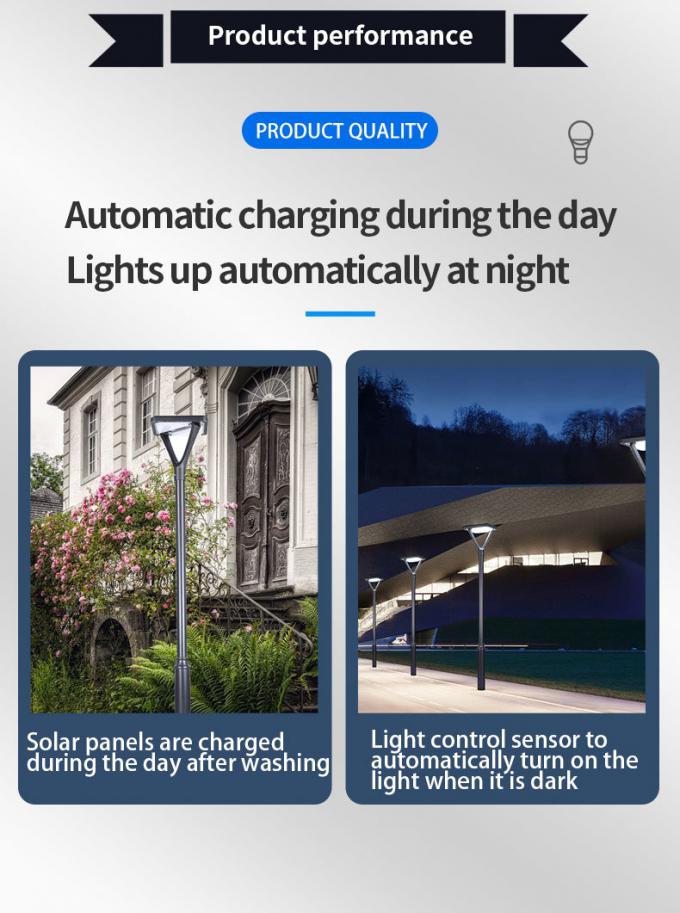 2021 luce solare di alluminio del giardino della nuova di progettazione luce solare del prato inglese per la decorazione che accende Sre2403