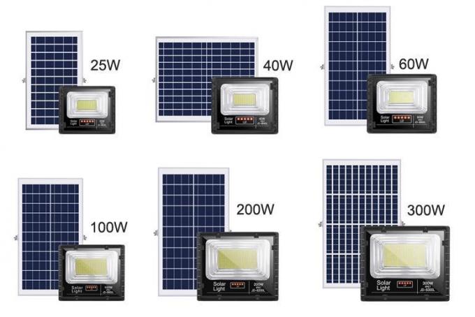 luce di inondazione solare luminosa sostituibile di inondazione della lega di alluminio di alta qualità 300W della batteria solare alta LED delle luci