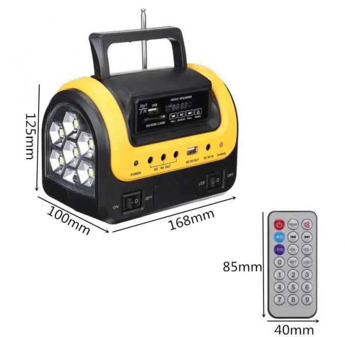 Nuova lampada solare portatile con una lampada solare di 3 LED con la luce solare mobile della tassa 5W 6V