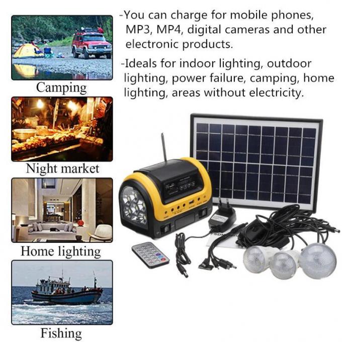 Nuova lampada solare portatile con una lampada solare di 3 LED con la luce solare mobile della tassa 5W 6V