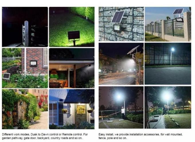 Luce di inondazione solare all'aperto industriale del riflettore LED del tabellone per le affissioni del proiettore 40W 60W 100W 150W 200W 300W di sicurezza di energia solare IP67