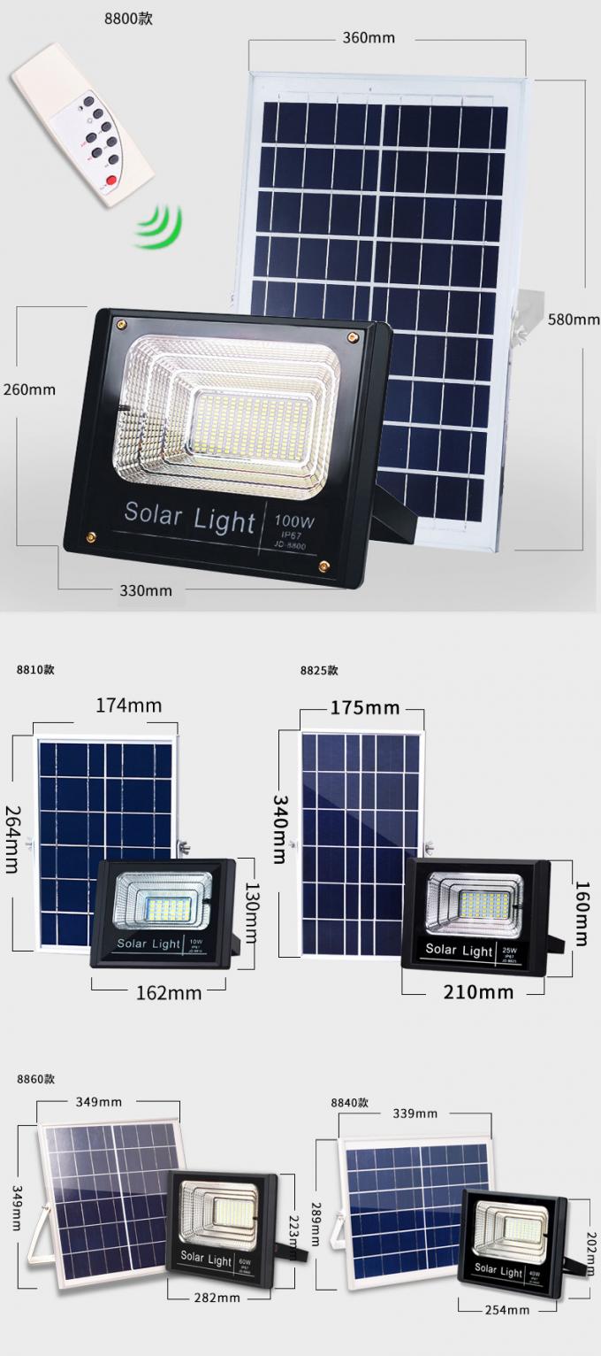 Luce di inondazione solare 25W 40W con la regione impermeabile di fuori griglia della luce della fase IP67