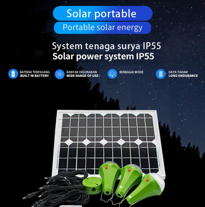 One Tuo Four 25W Portable Solar Charging Lamp Camping out Mobile Phone Charging Solar Lamp
