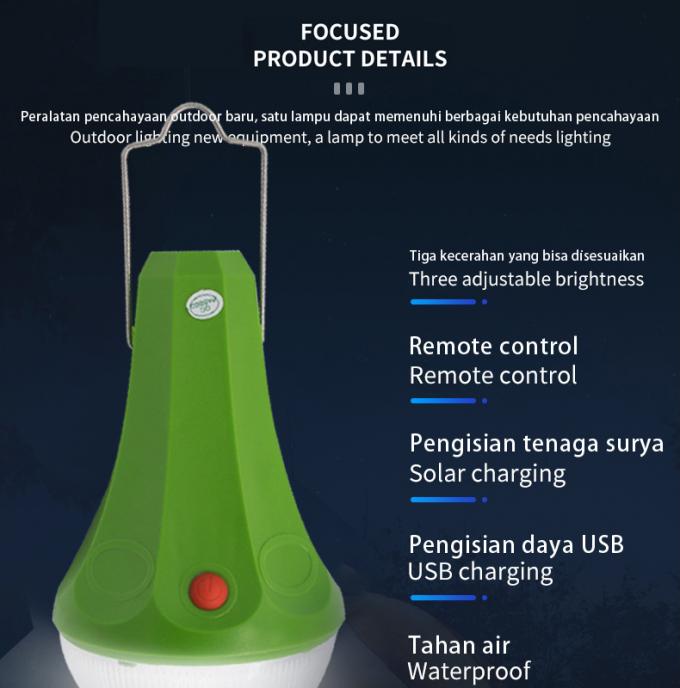 One Tuo Four 25W Portable Solar Charging Lamp Camping out Mobile Phone Charging Solar Lamp