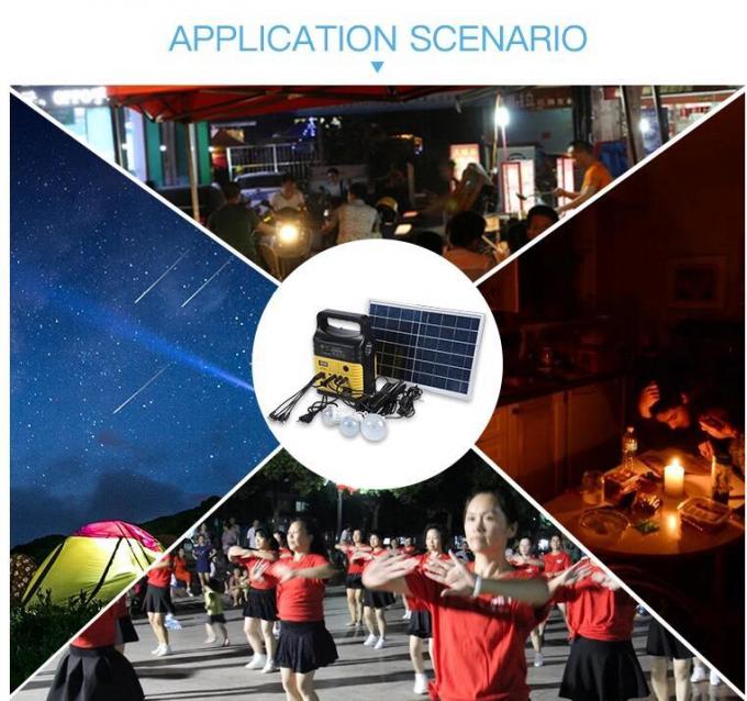 Avventura di campeggio all'aperto leggera elettrico-solare 2021 con illuminazione del telecomando della radio LED di Bluetooth