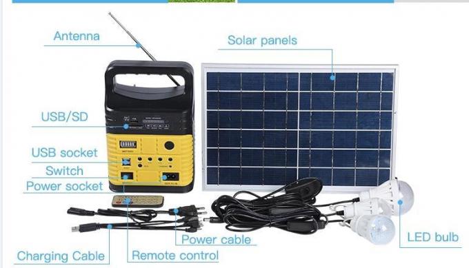 Avventura di campeggio all'aperto leggera elettrico-solare 2021 con illuminazione del telecomando della radio LED di Bluetooth