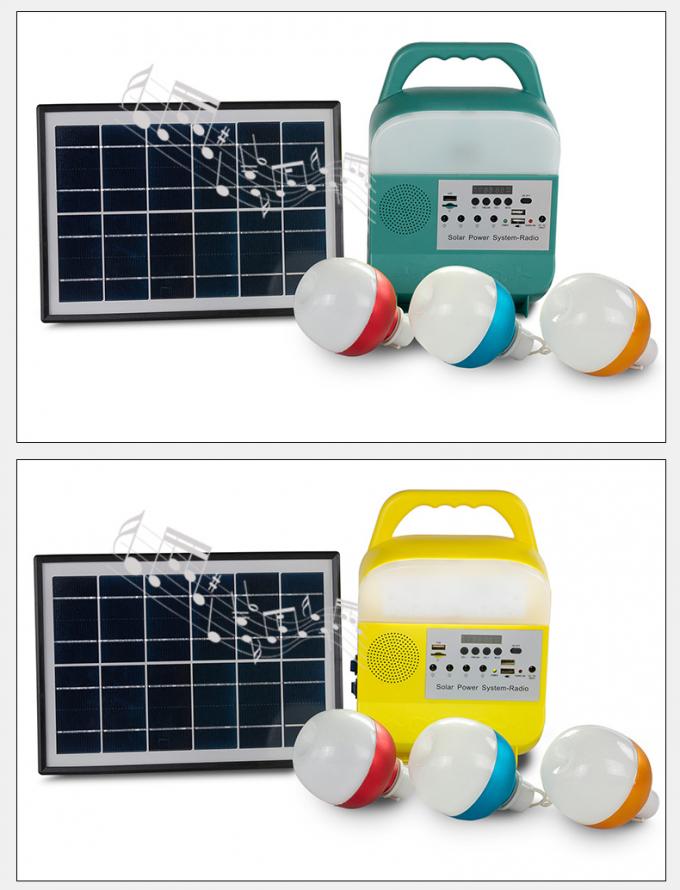 Piccola emergenza all'aperto solare del sistema di illuminazione con la lampada mobile di potere dell'altoparlante radiofonico di Bluetooth